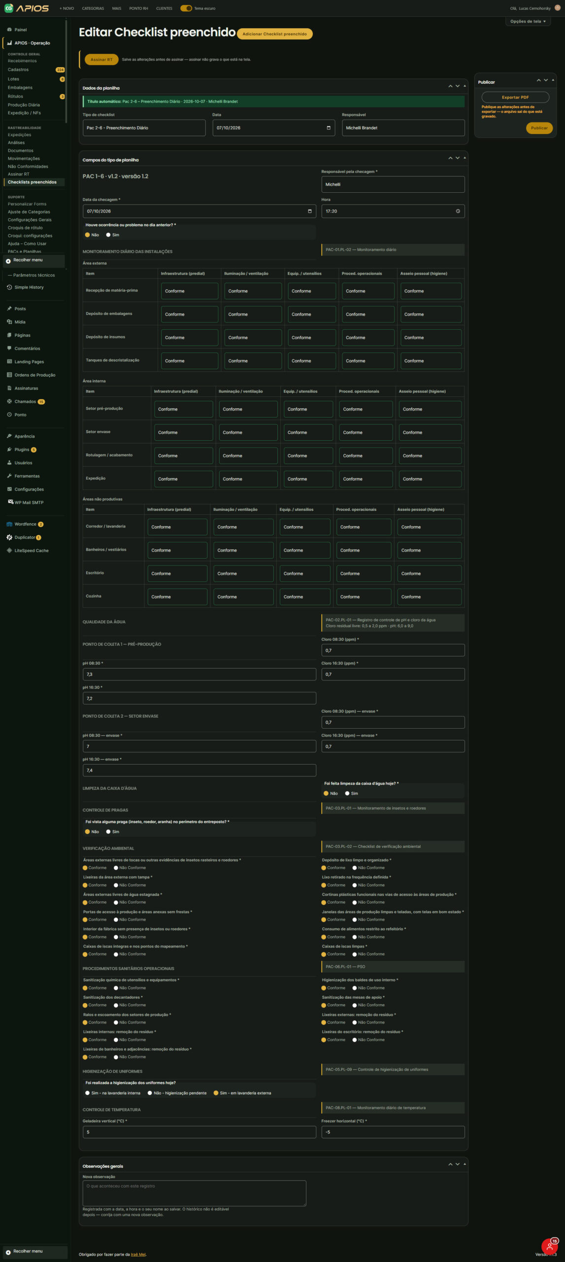 APIOS: Base única de cadastros